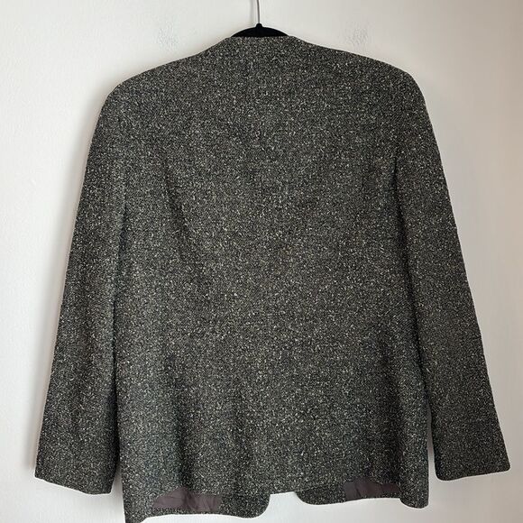 Joan & David Women Virgin Wool blend Tweed Blazer - Black and tan size 42/8 EUC - Picture 11 of 11